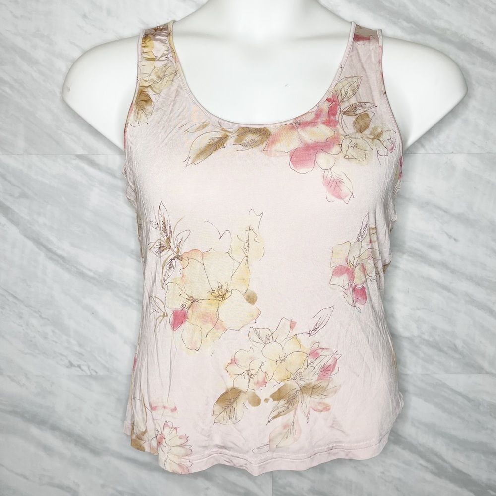Escada Pink Sheen Tank Top Medium